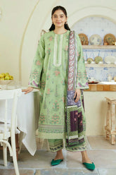 KP1028 - COCO Zara Shajahan 3PC Lawn Embroidered Suit